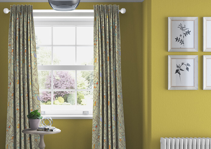 Tweety, Natural - Made to Measure Curtains - Image 3